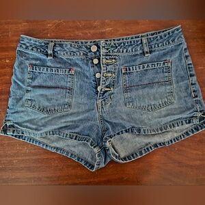 Vintage Tommy Hilfiger butterfly jean shorts